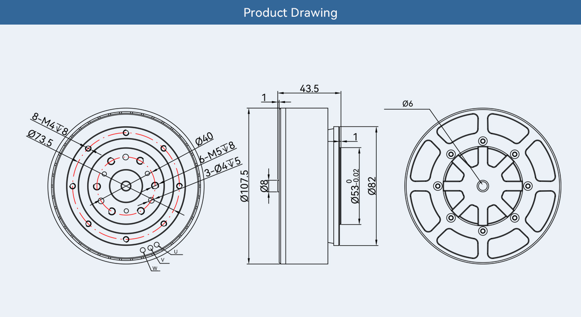 Cubermars AKE90-8 Torsi Tinggi - Bldc Planetary Gear Motor 48V High Torque ulasan dan harga