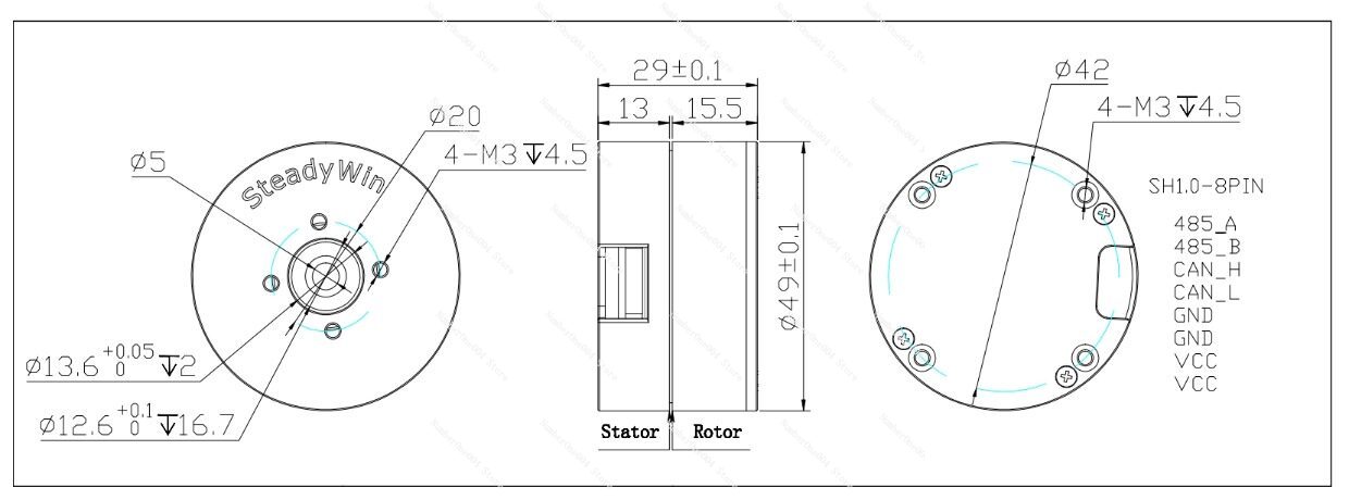 Untuk Motor DC Tanpa Sikat DD5 - Direct Drive Servo Motor Robotics ulasan dan harga