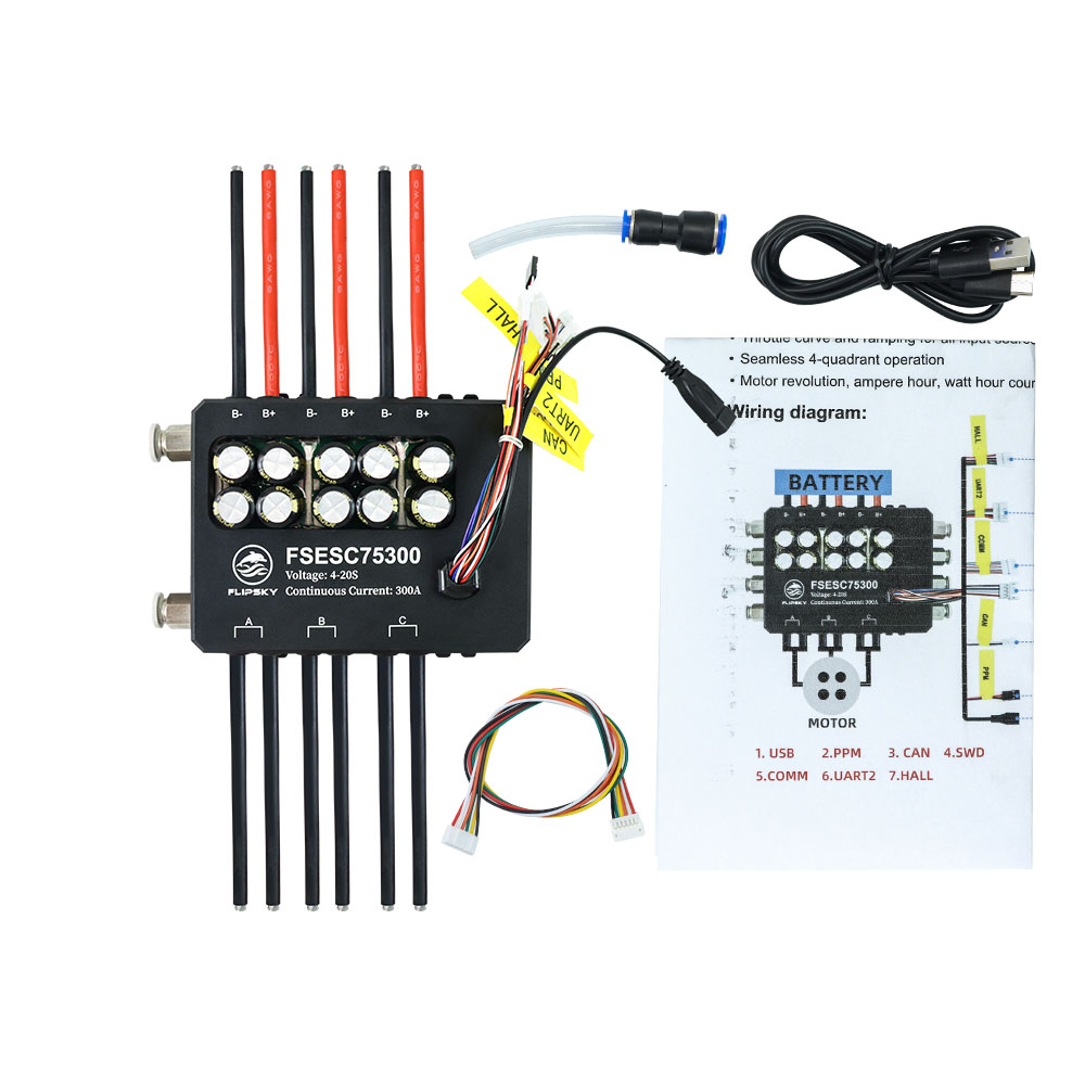 Flipsky FSESC 75300 84V Arus T - Vesc 75300 High Current Esc ulasan dan harga